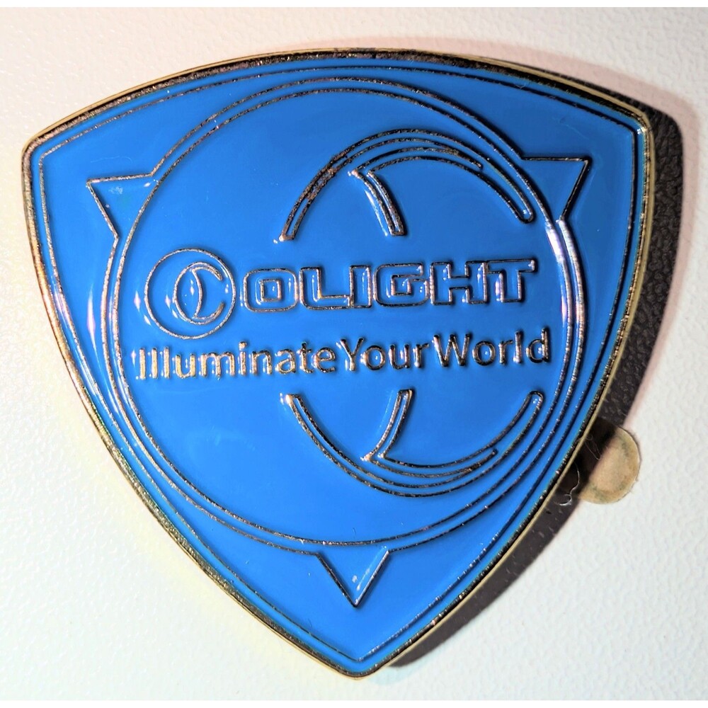 Olight Obulb Metal Coin With 3M Adhesive Back Swag Collectable